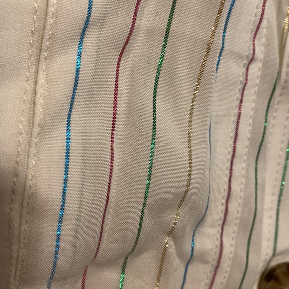 NWT- EXPRESS METALLIC STRIPED TOP - Picture 6 of 7
